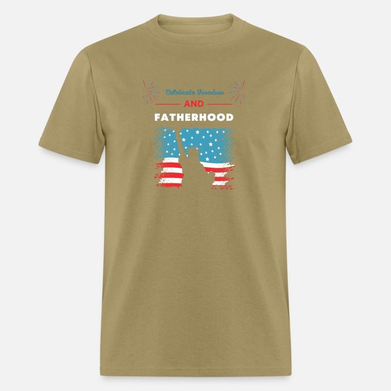 Celebrate Freedom and Fatherhood with flag America
