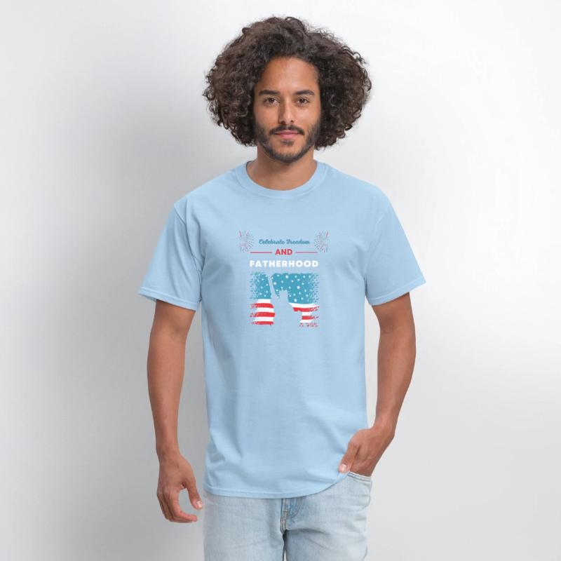 Celebrate Freedom and Fatherhood with flag America