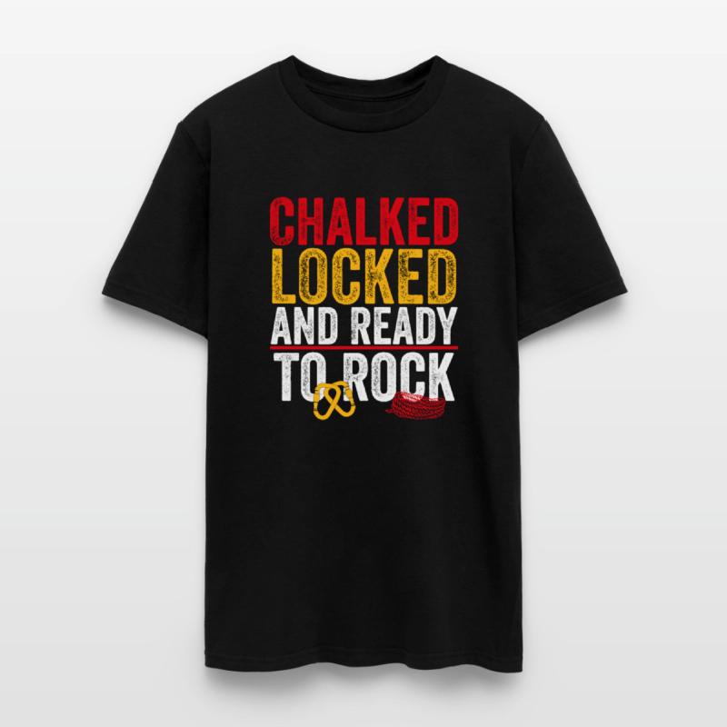 Chalked Locked and Ready to Rock Funny Climbing