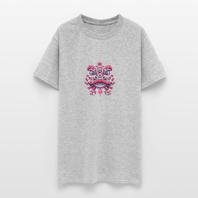 Chinese New Year - Pink Peony Lion Dance Mask