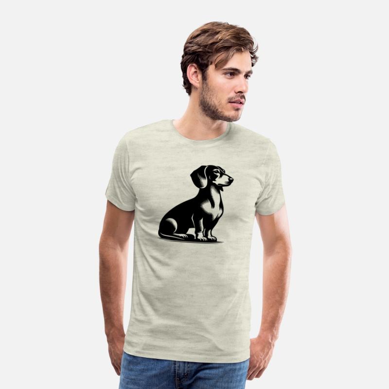 Classic Hunting Dog Vintage Dachshund Drawing