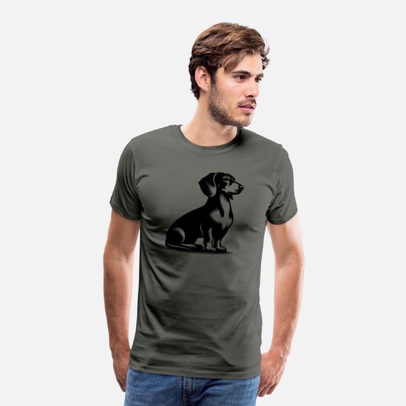 Classic Hunting Dog Vintage Dachshund Drawing