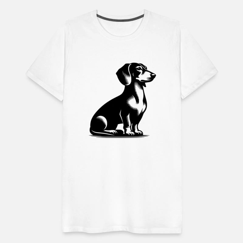 Classic Hunting Dog Vintage Dachshund Drawing