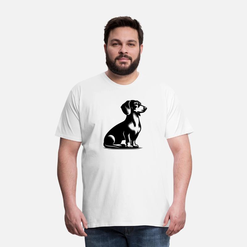 Classic Hunting Dog Vintage Dachshund Drawing