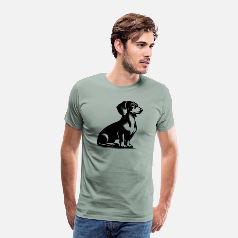 Classic Hunting Dog Vintage Dachshund Drawing