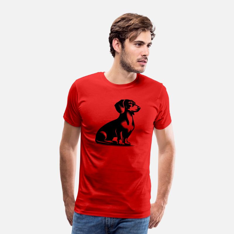 Classic Hunting Dog Vintage Dachshund Drawing