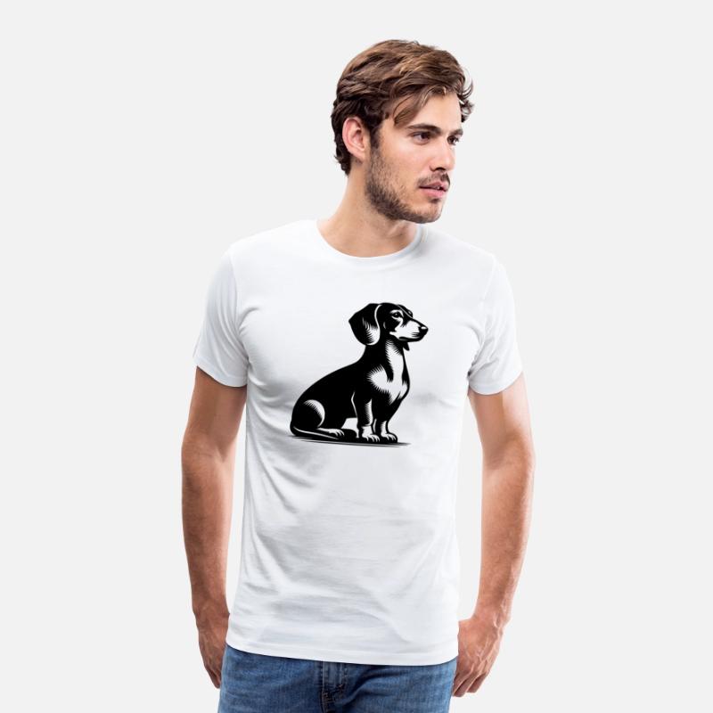 Classic Hunting Dog Vintage Dachshund Drawing