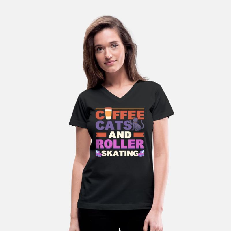 Coffee Cats And Roller Skating Roller Skater