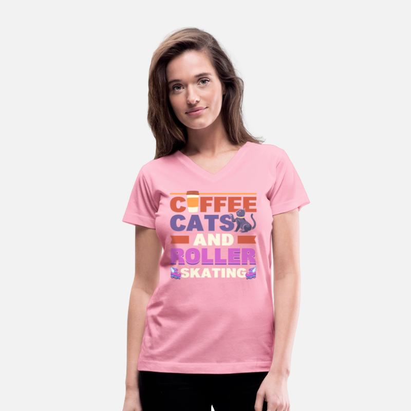 Coffee Cats And Roller Skating Roller Skater