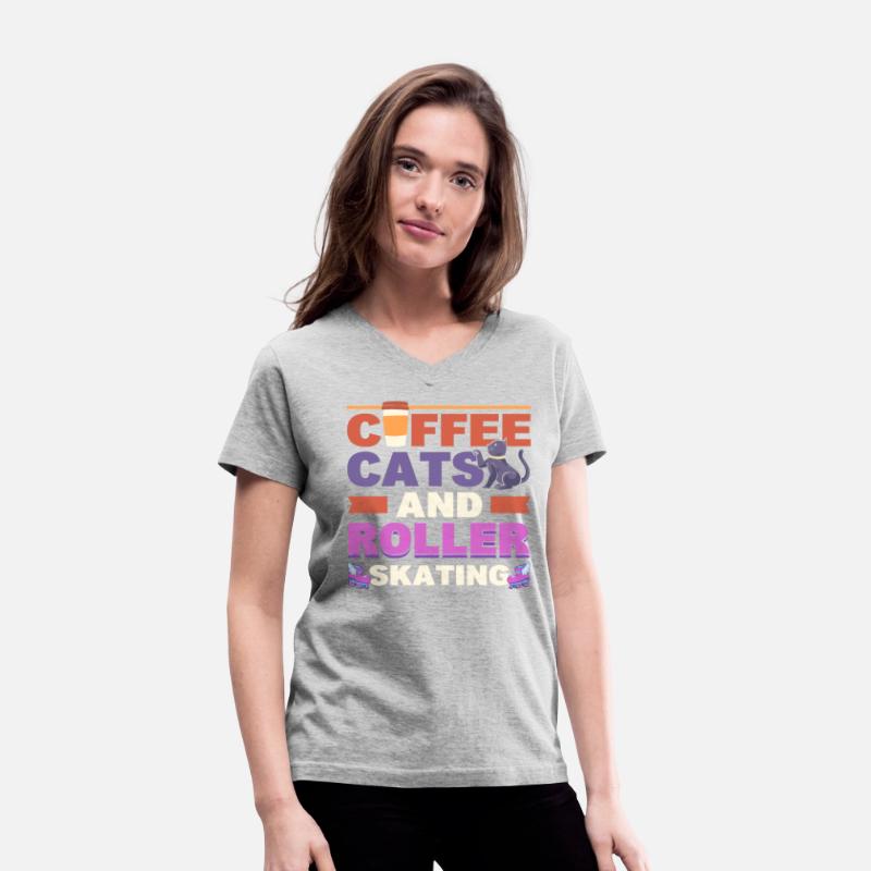 Coffee Cats And Roller Skating Roller Skater