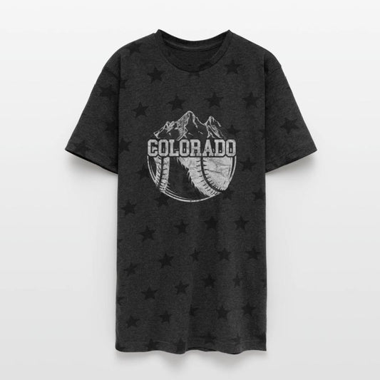 Colorado Baseball Fan Tee Vintage Rocky Mountains