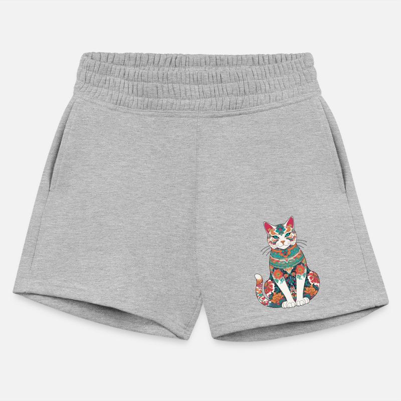 Colorful abstract cat