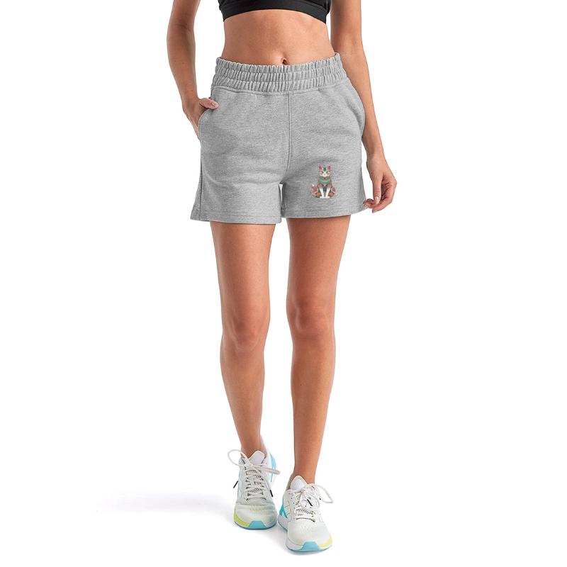 Colorful abstract cat