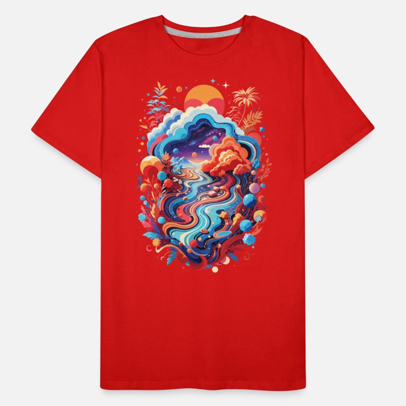 Colorful Abstract Surreal Fantasy Landscape Art