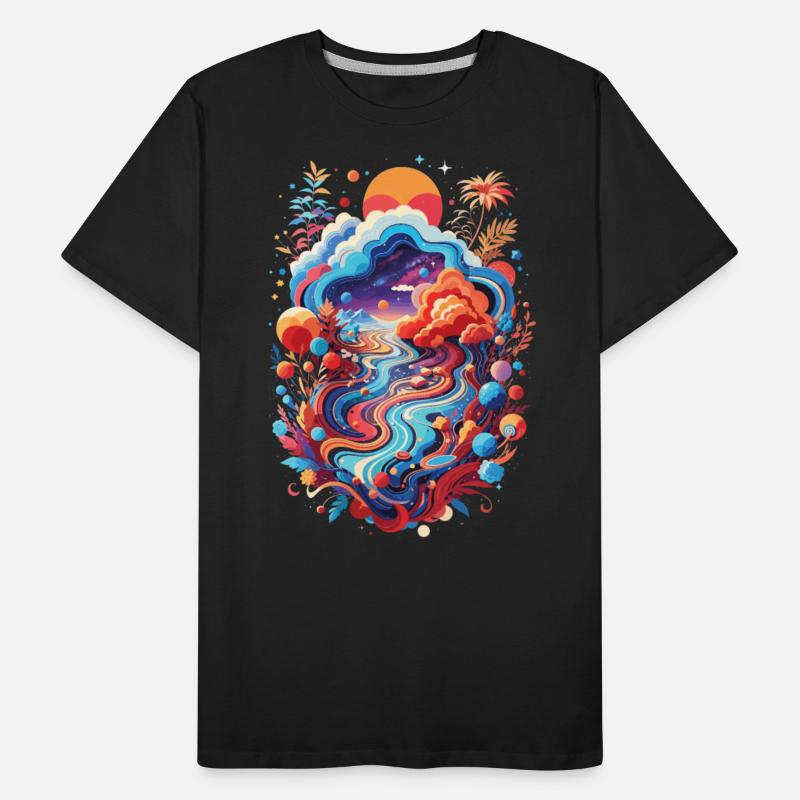 Colorful Abstract Surreal Fantasy Landscape Art