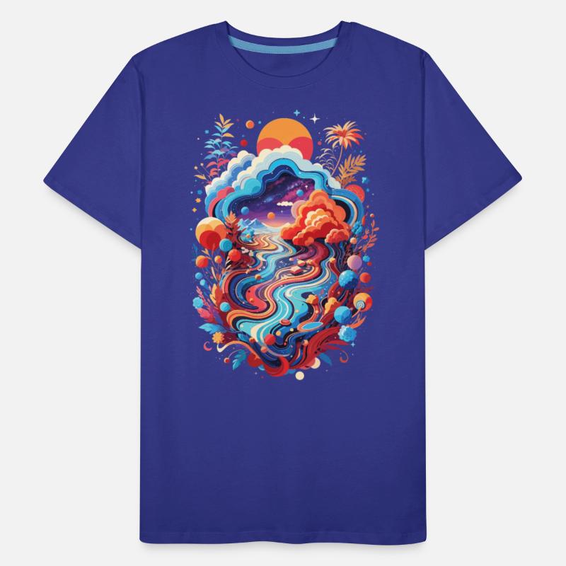 Colorful Abstract Surreal Fantasy Landscape Art