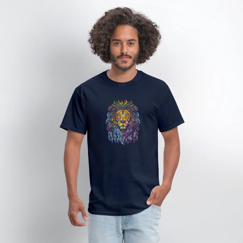 Colorful Lion T Shirt