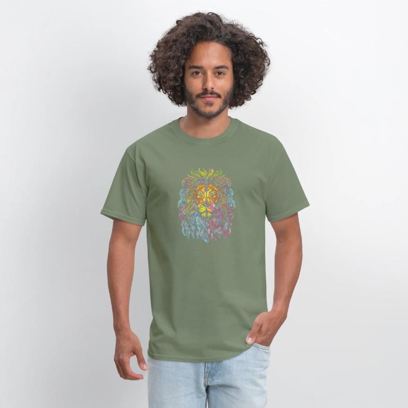 Colorful Lion T Shirt
