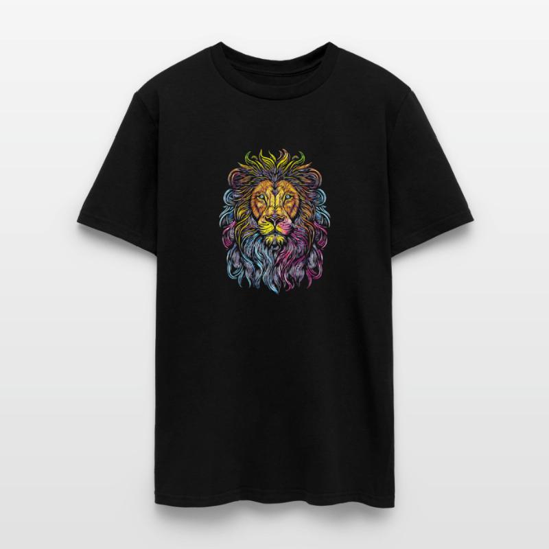 Colorful Lion T Shirt