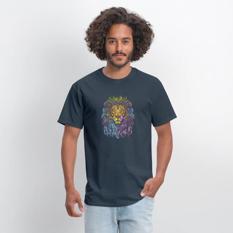 Colorful Lion T Shirt