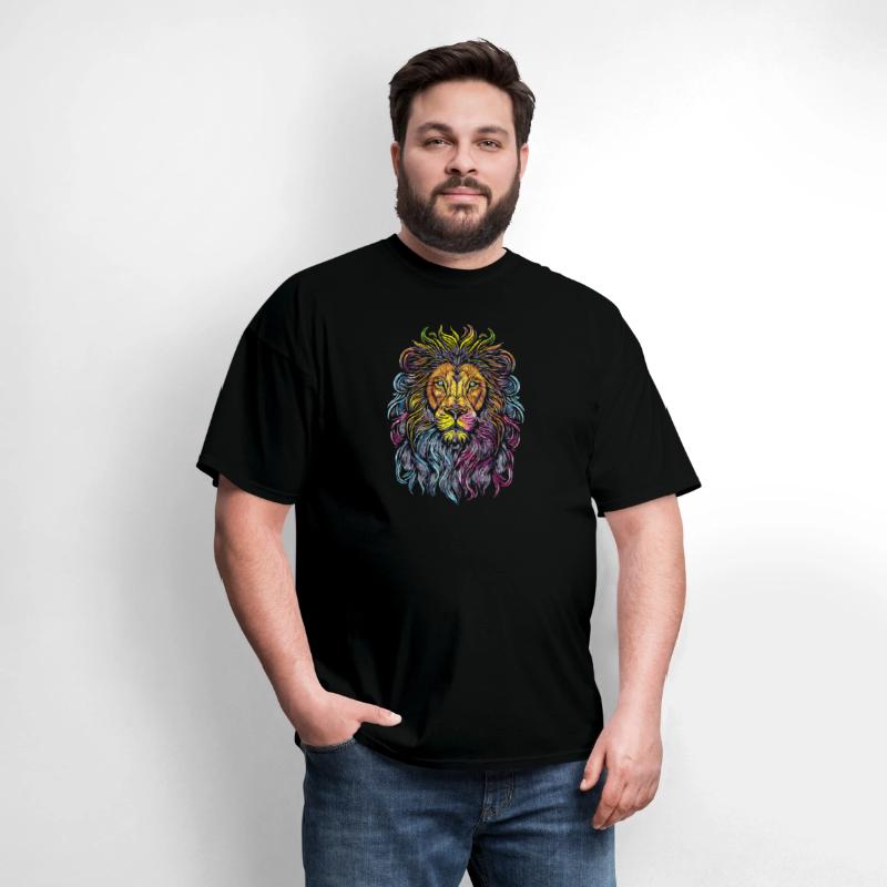 Colorful Lion T Shirt
