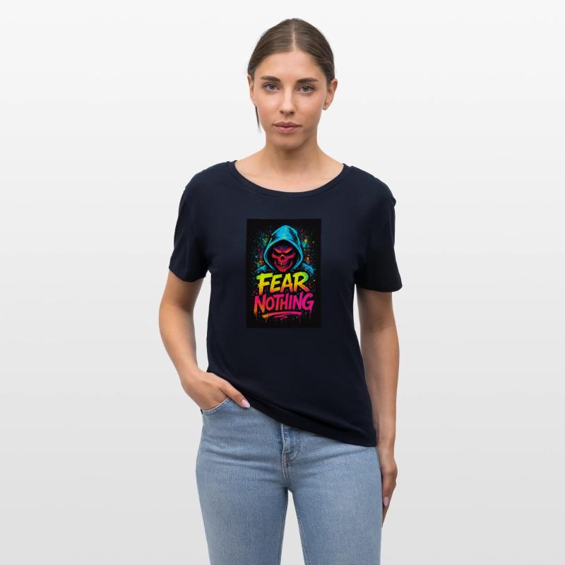 Colorful Skull Hoodie with Fear Nothing Message