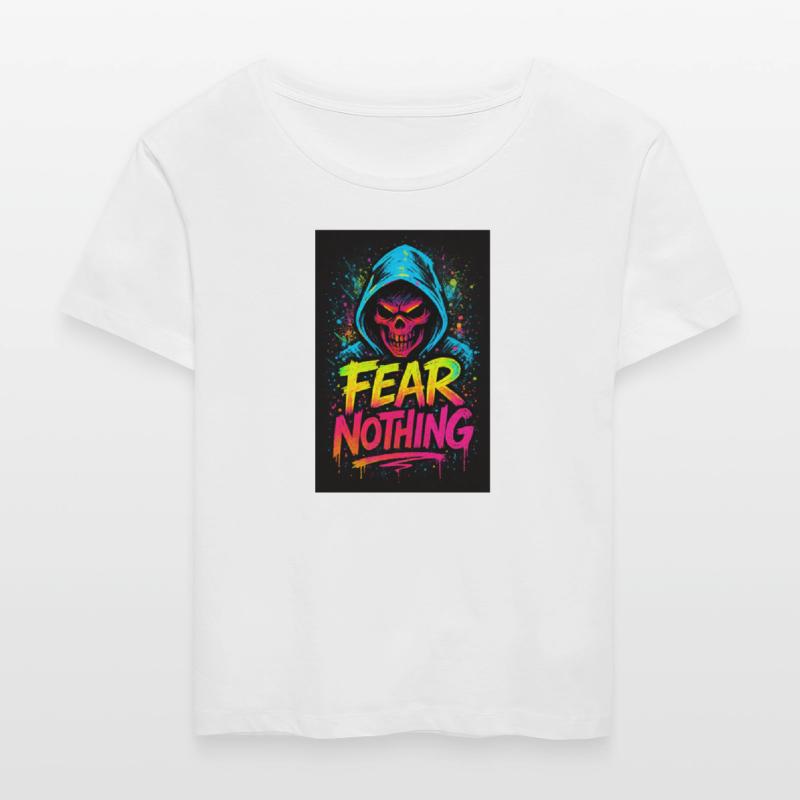 Colorful Skull Hoodie with Fear Nothing Message