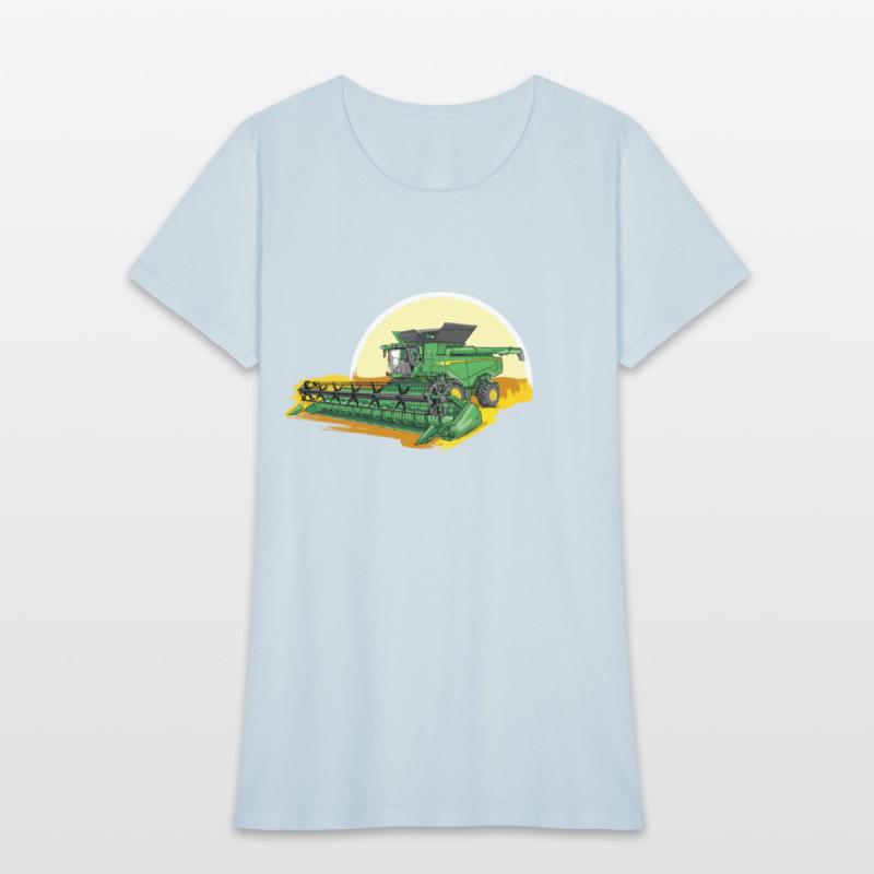 Combine harvester with ear lifter