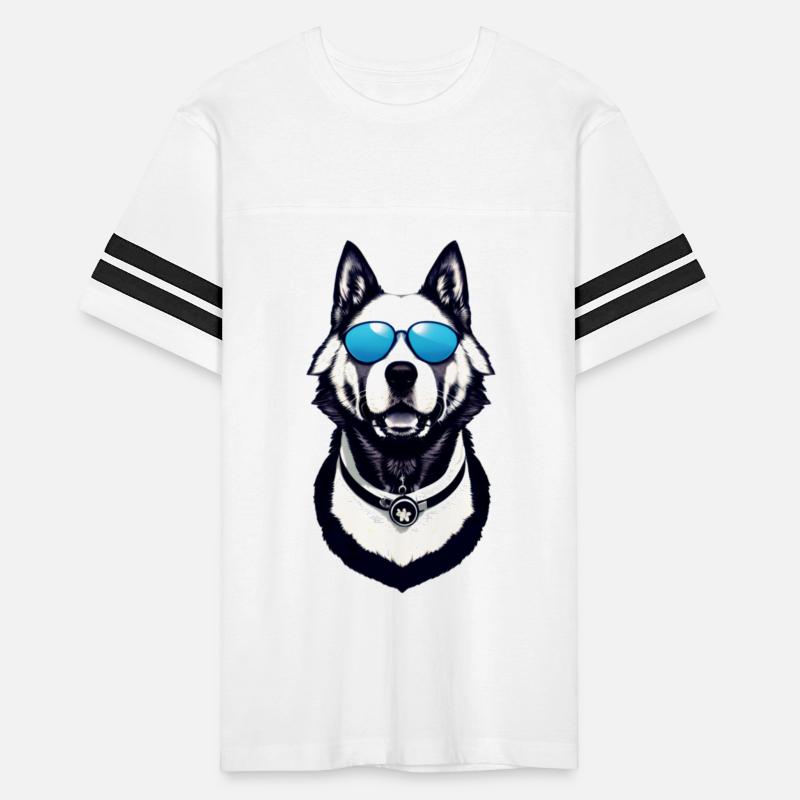 Cool dog with glasses