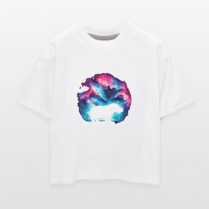 Cool Hippopotamus Galaxy Space Art
