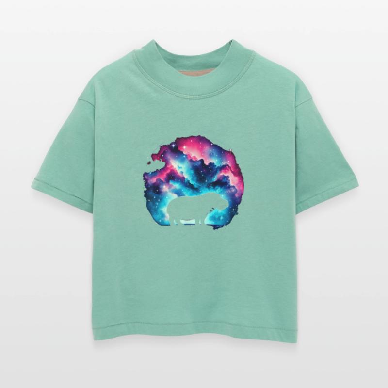 Cool Hippopotamus Galaxy Space Art