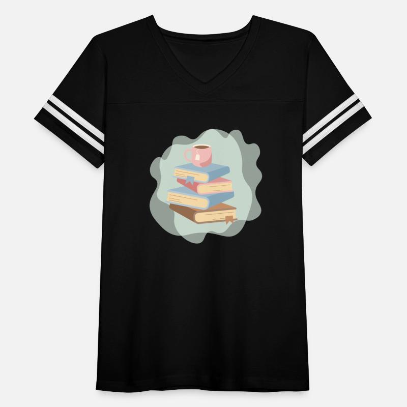 Cozy cup of tea and stack of books for reading