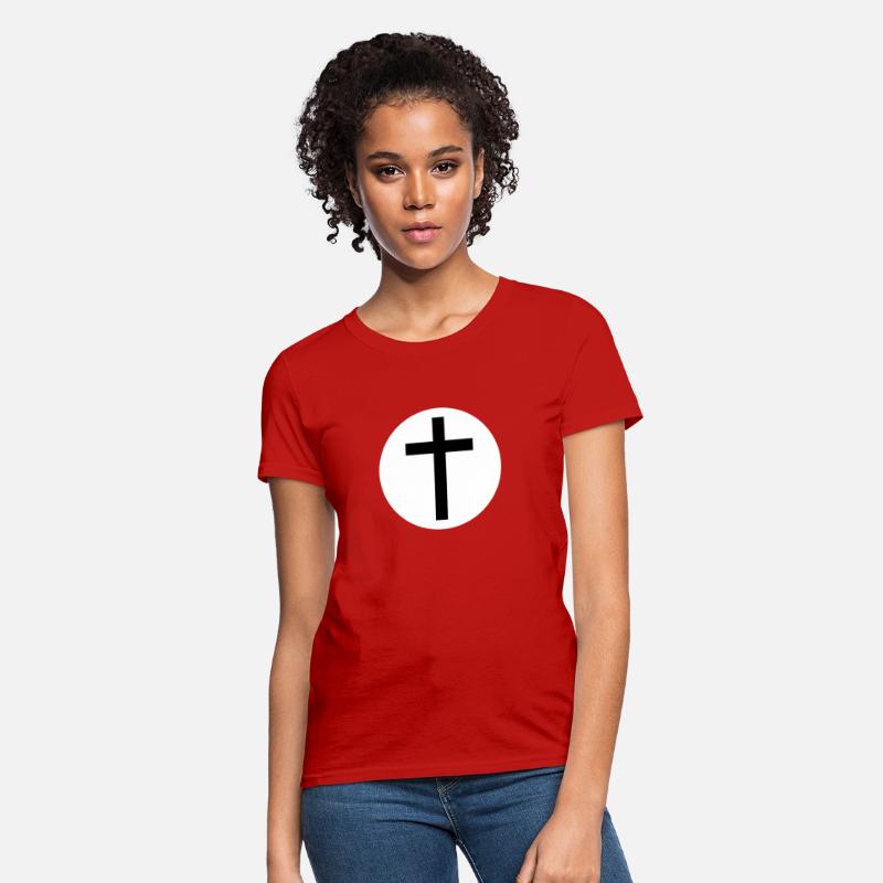 Cross Inside a White Circle