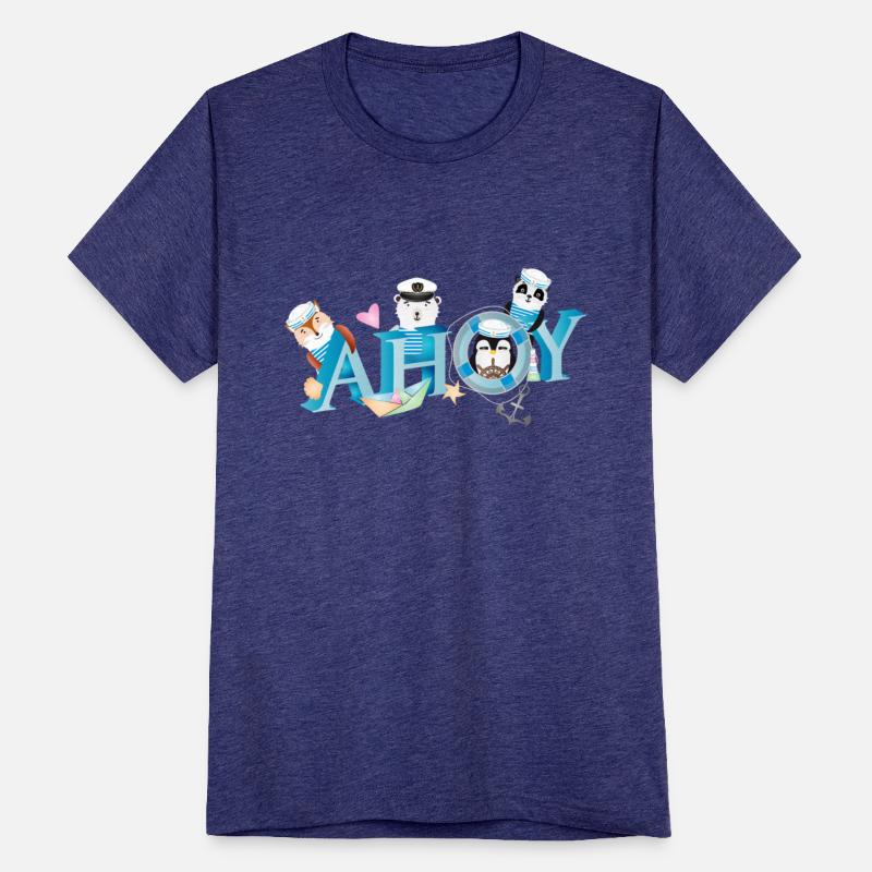 cute animals on the high seas with sailor salute