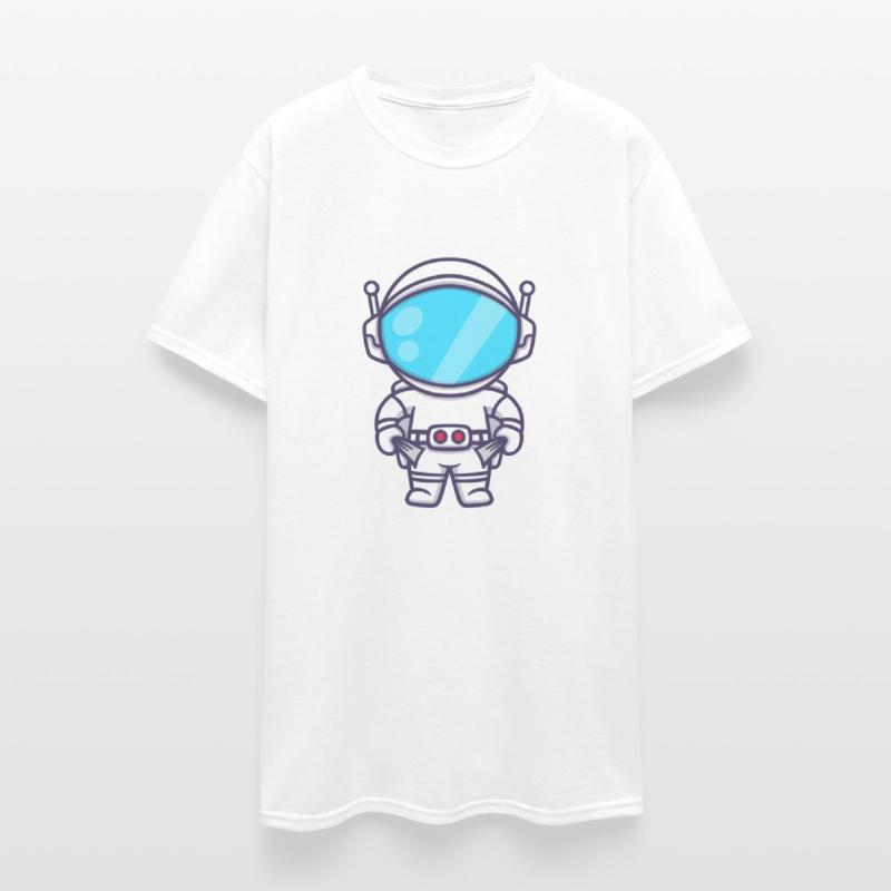 Cute astronaut cartoon illustration