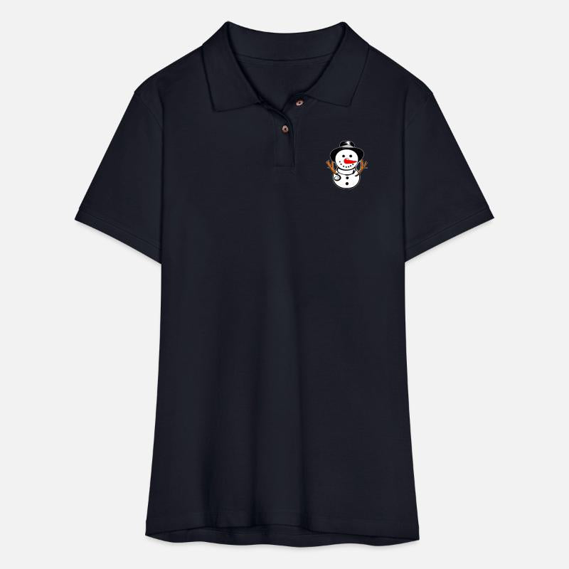 Cute Snowman With Carrot Nose And Hat