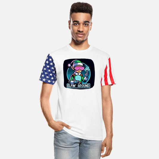 Cyberpunk Elf Christmas Humor Elfin' Around