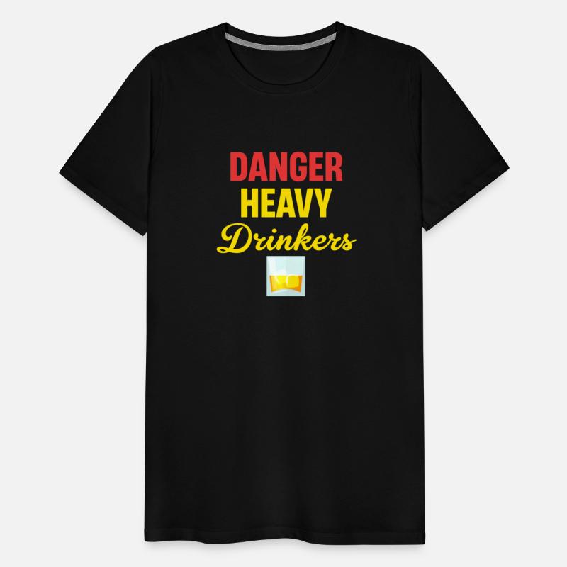 Danger Heavy Drinkers Funny Brewery Vodka Tequila