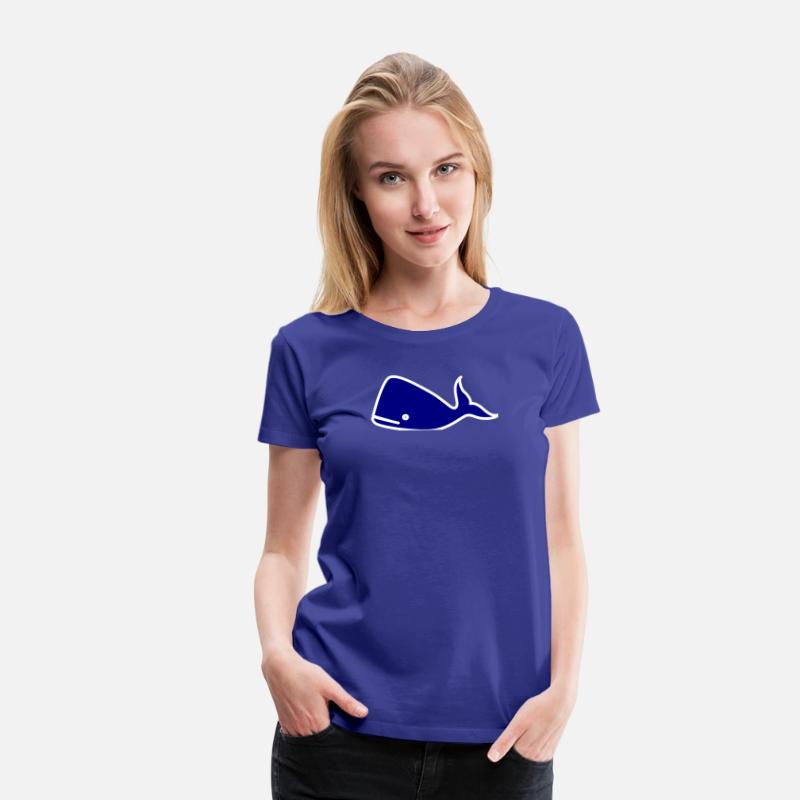 Deep Blue Whale Silhouette on Dark Background