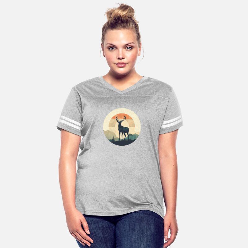 Deer Silhouette Emerald Forest Camping Sport