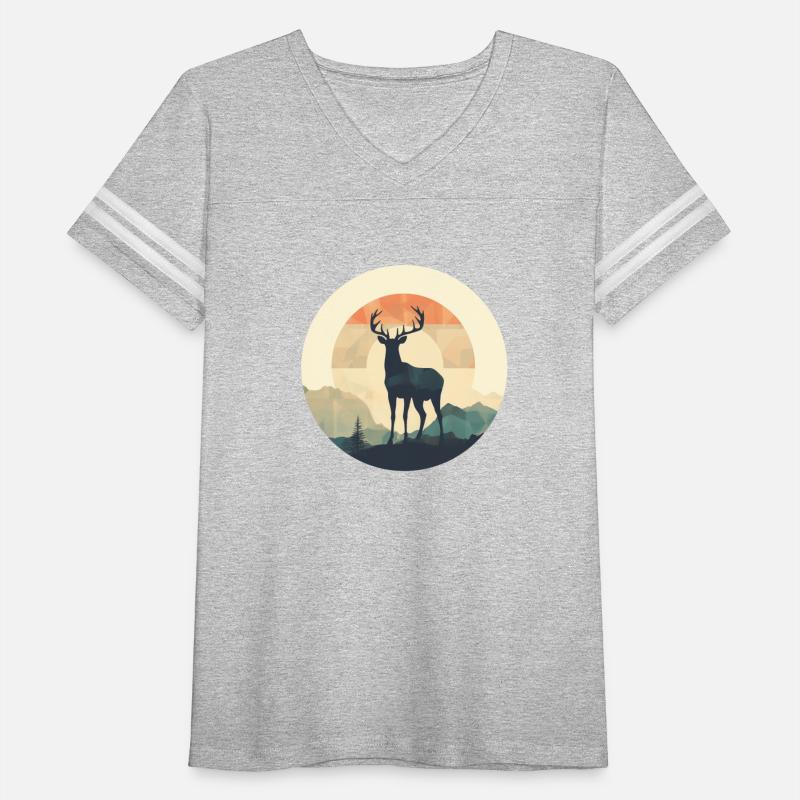 Deer Silhouette Emerald Forest Camping Sport