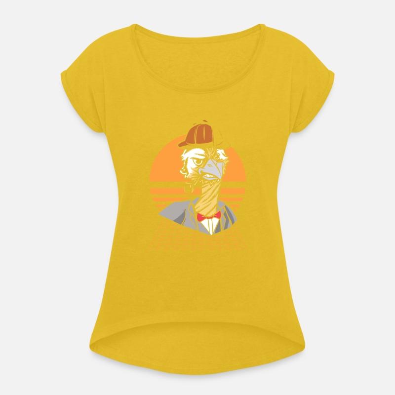 Detective Ostrich Animal Smoking Formal Suit