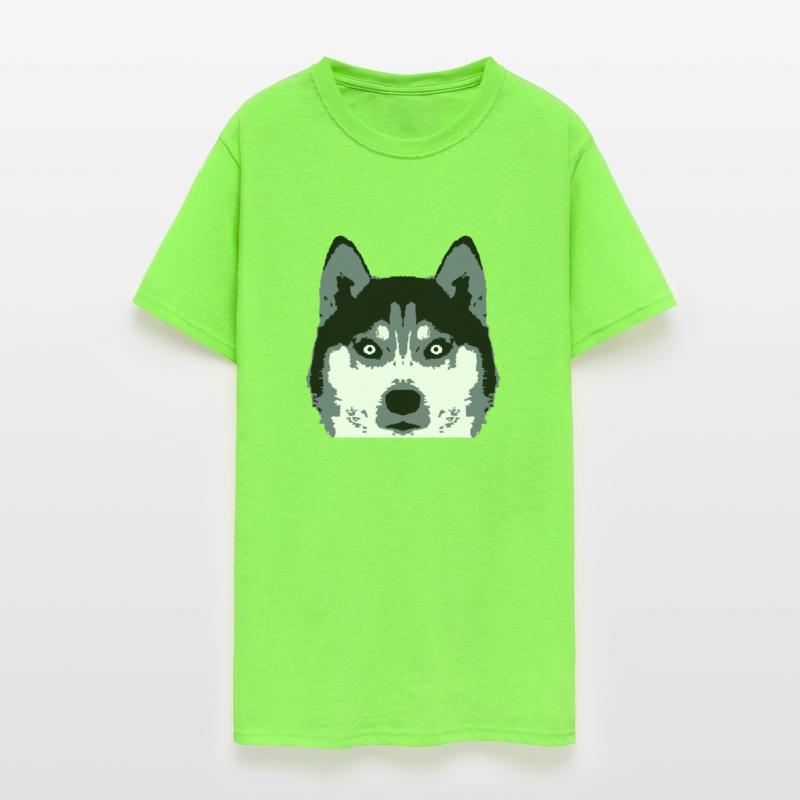 Dog White Husky Face Head Beautiful Breed Cool Fun