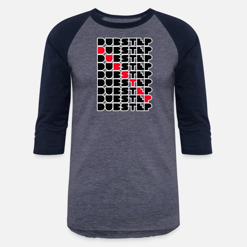 Dubstep Music Logo Stacked Word Wall Red Black Des