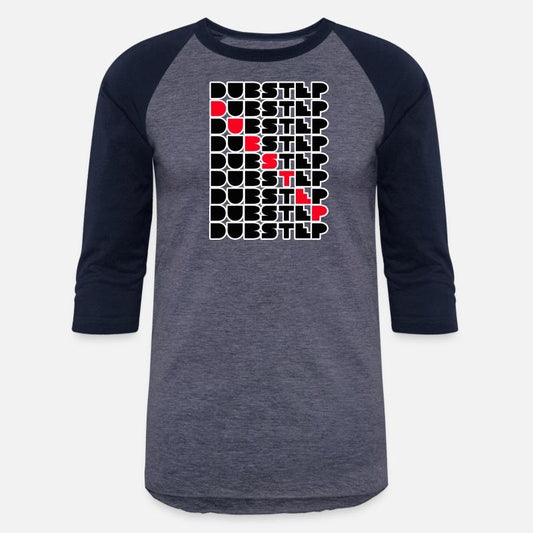 Dubstep Music Logo Stacked Word Wall Red Black Des