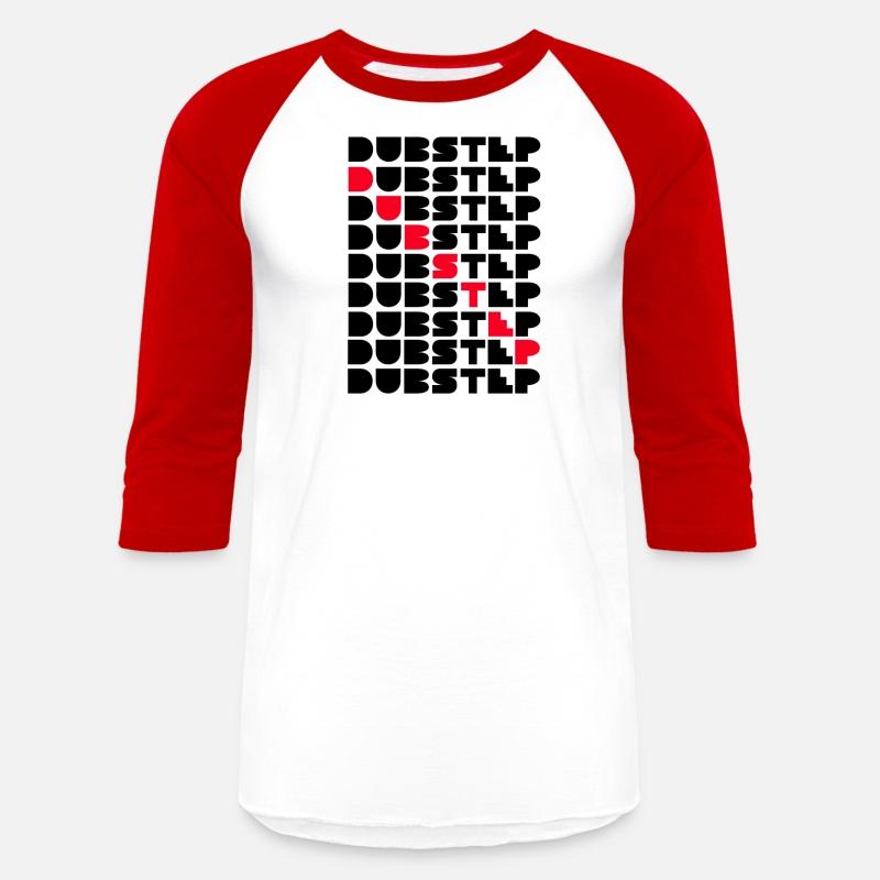 Dubstep Music Logo Stacked Word Wall Red Black Des