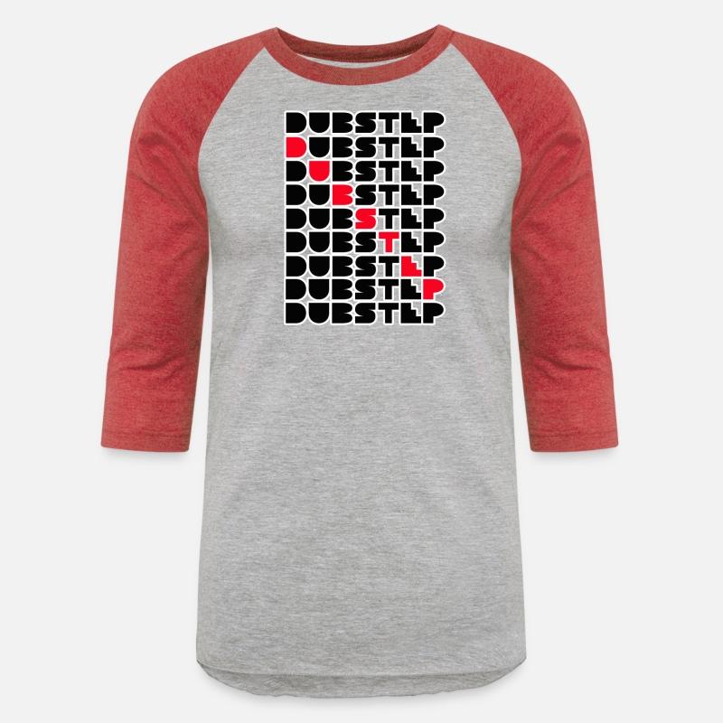 Dubstep Music Logo Stacked Word Wall Red Black Des