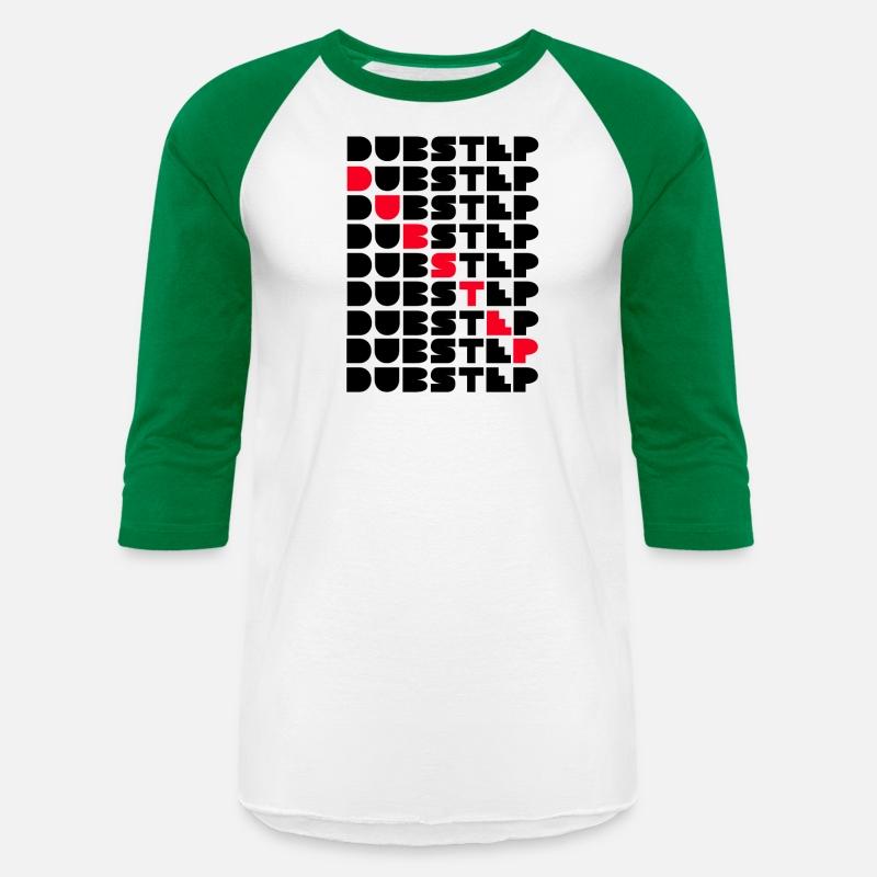 Dubstep Music Logo Stacked Word Wall Red Black Des