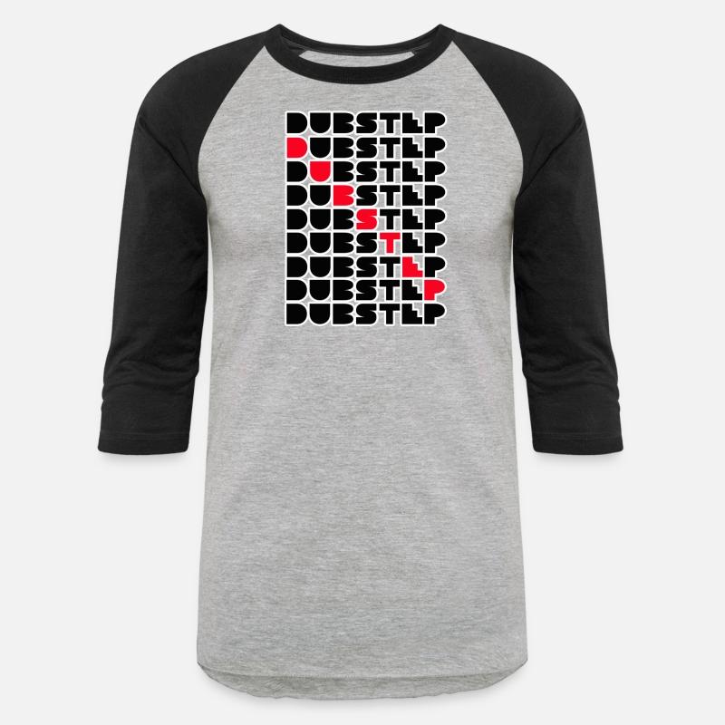 Dubstep Music Logo Stacked Word Wall Red Black Des