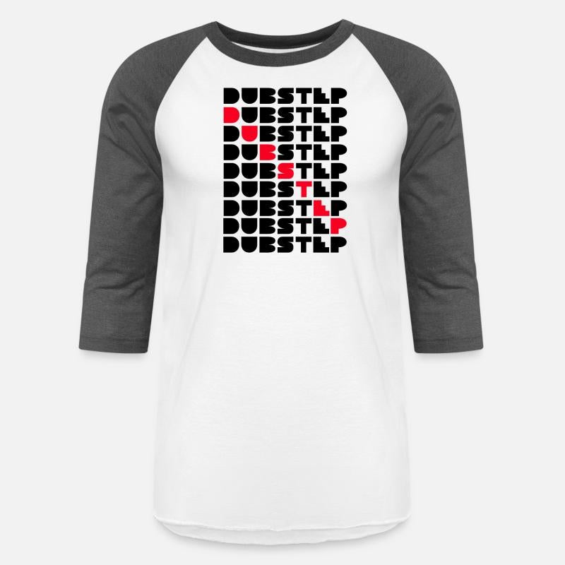 Dubstep Music Logo Stacked Word Wall Red Black Des